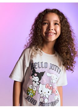 Reserved - T-shirt Hello Kitty and Friends - jasnoszary ze sklepu Reserved w kategorii Bluzki dziewczęce - zdjęcie 186189648