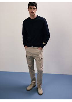 Reserved - Bawełniana bluza z naszywką - granatowy ze sklepu Reserved w kategorii Bluzy męskie - zdjęcie 186189956