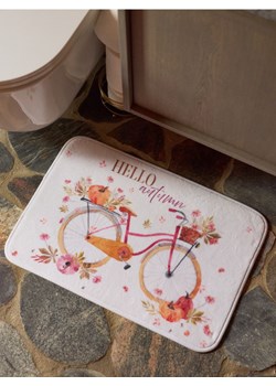 Sinsay - Dywanik łazienkowy z jesiennym napisem - kremowy - id: 482GN-01X - marki Sinsay - 186191947 Sinsay - Dywanik łazienkowy z jesiennym napisem - kremowy ze sklepu Sinsay w kategorii Dywaniki łazienkowe - zdjęcie 186191947