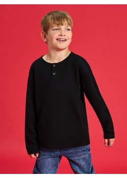 Sinsay - Koszulka oversize z długimi rękawami - czarny ze sklepu Sinsay w kategorii T-shirty chłopięce - zdjęcie 186191986