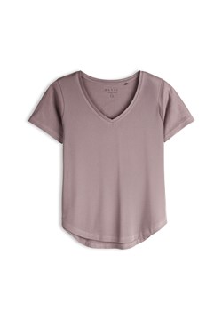 GATE Podstawowy bawełniany t-shirt z dekoltem w serek 34 ze sklepu gateshop w kategorii Bluzki damskie - zdjęcie 186192357