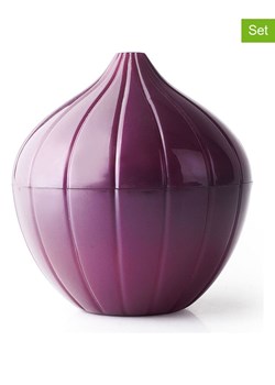 Ibili Pojemniki (2 szt.) w kolorze fioletowym na cebulę - wys. 12 x Ø 11 cm ze sklepu Limango Polska w kategorii Pojemniki kuchenne - zdjęcie 186192838
