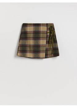 Reserved - Spódnica mini z dodatkiem wełny - wielobarwny ze sklepu Reserved w kategorii Spódnice - zdjęcie 186194647