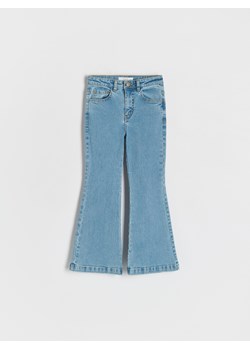 Reserved - Jeansy flare high waist - niebieski ze sklepu Reserved w kategorii Spodnie dziewczęce - zdjęcie 186194658