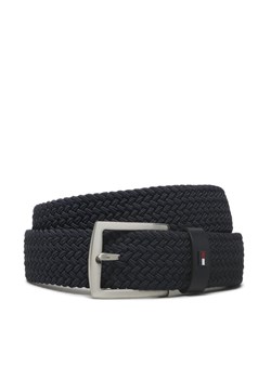Pasek Męski Tommy Hilfiger Denton Elastic AM0AM10662 Granatowy ze sklepu eobuwie.pl w kategorii Paski męskie - zdjęcie 186195507