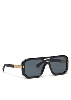 Okulary przeciwsłoneczne Dsquared2 D2 0105/S 807562K Czarny ze sklepu eobuwie.pl w kategorii Okulary przeciwsłoneczne męskie - zdjęcie 186195526