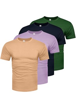 T-shirt męski premium komplet zestaw 4sztuki Recea ze sklepu Recea.pl w kategorii T-shirty męskie - zdjęcie 186195895