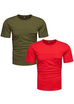 Zestaw 2-pak koszulek  męskich z kieszonką Recea ze sklepu Recea.pl w kategorii T-shirty męskie - zdjęcie 186195898