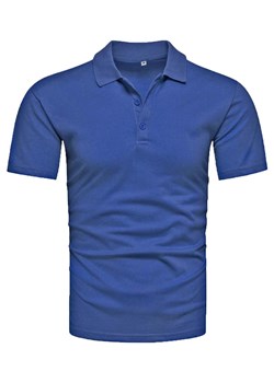 Koszulka polo męska niebieska Recea ze sklepu Recea.pl w kategorii T-shirty męskie - zdjęcie 186195916