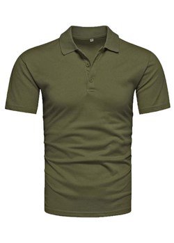 Koszulka polo męska zielona Recea ze sklepu Recea.pl w kategorii T-shirty męskie - zdjęcie 186195917