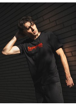 Reserved - Bawełniany t-shirt regular fit SUPERMAN™ - czarny ze sklepu Reserved w kategorii T-shirty męskie - zdjęcie 186198605