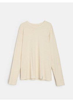 Sinsay - Bawełniana koszulka basic - kremowy ze sklepu Sinsay w kategorii T-shirty męskie - zdjęcie 186199705
