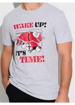 Sinsay - Koszulka z motywem świątecznym - szary ze sklepu Sinsay w kategorii T-shirty męskie - zdjęcie 186199725