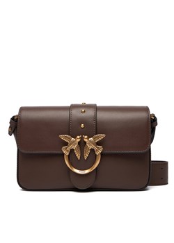 Torebka PINKO Love One Mini Slouchy Fl Al 25-26 104340 A0QO Brązowy ze sklepu eobuwie.pl w kategorii Listonoszki - zdjęcie 186199798