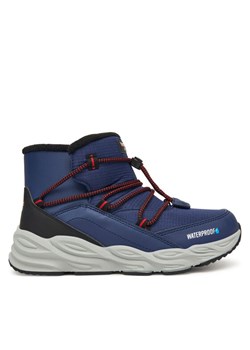 Śniegowce Skechers Turbo Tread 406385L NVBK Granatowy ze sklepu eobuwie.pl w kategorii Buty zimowe dziecięce - zdjęcie 186199837