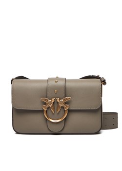 Torebka PINKO Love One Mini Slouchy Fl Al 25-26 104340 A0QO Szary ze sklepu eobuwie.pl w kategorii Listonoszki - zdjęcie 186199869