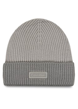 Calvin Klein Czapka LV04D8029G Szary ze sklepu MODIVO w kategorii Czapki zimowe męskie - zdjęcie 186200426