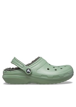 Crocs Klapki Classic Lined Clog 203591 Zielony ze sklepu MODIVO w kategorii Klapki męskie - zdjęcie 186200449