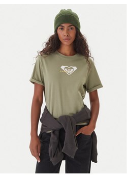 Roxy T-Shirt Oceanregular ERJZT06078 Zielony Regular Fit ze sklepu MODIVO w kategorii Bluzki damskie - zdjęcie 186200485