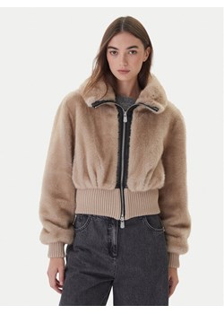 PINKO Futro 105399 A2PI Beżowy Regular Fit ze sklepu MODIVO w kategorii Futra damskie - zdjęcie 186200505