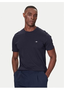 Gant T-Shirt 2004080 Granatowy Regular Fit ze sklepu MODIVO w kategorii T-shirty męskie - zdjęcie 186200545