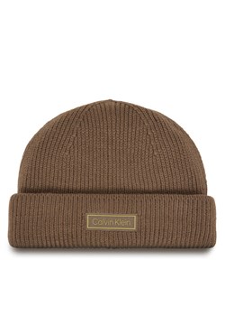 Calvin Klein Czapka LV04D8058G Brązowy ze sklepu MODIVO w kategorii Czapki zimowe męskie - zdjęcie 186200647
