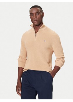 Gant Sweter 8050265 Beżowy Regular Fit ze sklepu MODIVO w kategorii Swetry męskie - zdjęcie 186200685