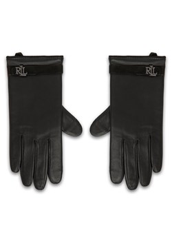 LAUREN RALPH LAUREN Rękawiczki 454927240001 Czarny ze sklepu MODIVO w kategorii Rękawiczki damskie - zdjęcie 186200716