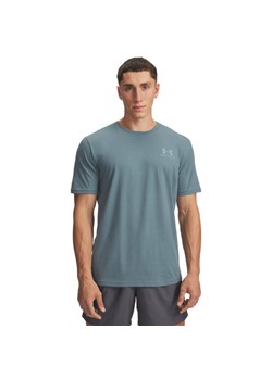 Męski t-shirt z nadrukiem Under Armour UA M Sportstyle LC SS - niebieski ze sklepu Sportstylestory.com w kategorii T-shirty męskie - zdjęcie 186202038