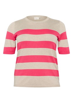 KAFFE curve Sweter w kolorze beżowo-różowym ze sklepu Limango Polska w kategorii Swetry damskie - zdjęcie 186202705