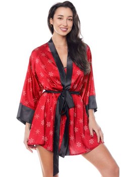 Czerwony satynowy szlafrok świąteczny Aster + bodystocking Muriel GRATIS, Kolor czerwony, Rozmiar L/XL, Anais - id: 179804 - marki Anais - 186203825 Czerwony satynowy szlafrok świąteczny Aster + bodystocking Muriel GRATIS, Kolor czerwony, Rozmiar L/XL, Anais ze sklepu Intymna w kategorii Szlafroki damskie - zdjęcie 186203825