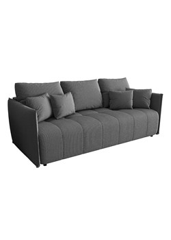 Szara rozkładana sztruksowa sofa tapicerowana S8-F56 - id: 53032 - marki Elior - 186204839 Szara rozkładana sztruksowa sofa tapicerowana S8-F56 ze sklepu Edinos.pl w kategorii Sofy i kanapy - zdjęcie 186204839
