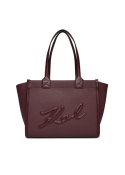 Torebka KARL LAGERFELD A4W30258 Bordowy ze sklepu eobuwie.pl w kategorii Torby Shopper bag - zdjęcie 186205767