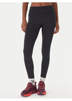 Reebok Legginsy RK25311CCW Czarny Slim Fit ze sklepu MODIVO w kategorii Spodnie damskie - zdjęcie 186205965