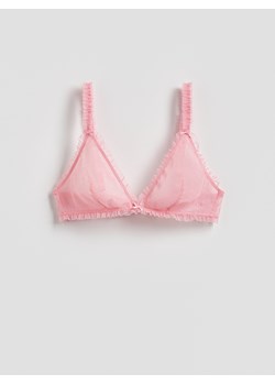 Reserved - Miękki biustonosz bez fiszbin - różowy ze sklepu Reserved w kategorii Biustonosze - zdjęcie 186206759