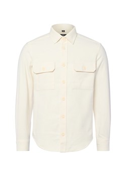 Nils Sundström Koszula męska Mężczyźni Regular Fit Bawełna écru jednolity ze sklepu vangraaf w kategorii Koszule męskie - zdjęcie 186207877