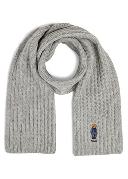 Polo Ralph Lauren Damski szalik z zawartością wełny - Bear Scarf Kobiety Wełna szary jednolity ze sklepu vangraaf w kategorii Szaliki i chusty damskie - zdjęcie 186207886
