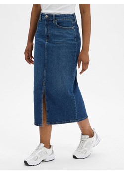 Lauren Ralph Lauren Dżinsowa spódnica damska midi - Atecco Kobiety Jeansy medium stone jednolity ze sklepu vangraaf w kategorii Spódnice - zdjęcie 186207909