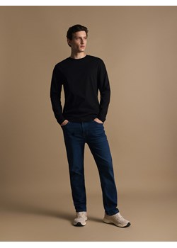 Reserved - Bawełniany longsleeve - czarny ze sklepu Reserved w kategorii T-shirty męskie - zdjęcie 186208789