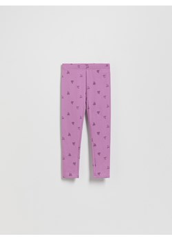 Reserved - Wzorzyste legginsy - lawendowy ze sklepu Reserved w kategorii Spodnie dziewczęce - zdjęcie 186209277