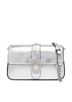 PINKO Torebka Love One Slouchy Baby AI 25-26 PCPL 105353 A2WD Srebrny ze sklepu MODIVO w kategorii Listonoszki - zdjęcie 186209956