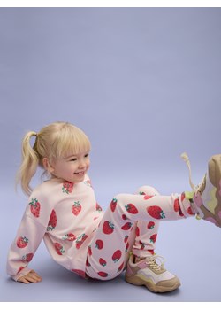 Reserved - Bawełniane legginsy we wzory - pastelowy róż ze sklepu Reserved w kategorii Spodnie dziewczęce - zdjęcie 186210818