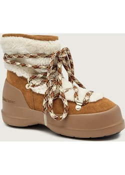 Moon Boot Śniegowce LUNA SHEARLING | zamsz ze sklepu Gomez Fashion Store w kategorii Śniegowce damskie - zdjęcie 186211058