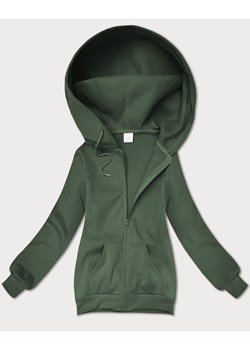 Rozpinana bluza damska z kapturem S'West szarozielona (B-12#) ze sklepu goodlookin.pl w kategorii Bluzy damskie - zdjęcie 186213096