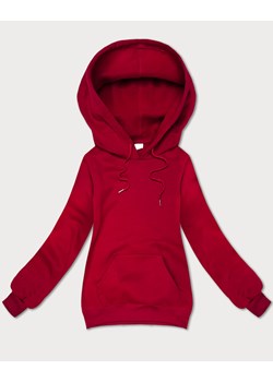 Luźna bluza kangurka z kapturem S'West czerwona (B-11#) ze sklepu goodlookin.pl w kategorii Bluzy damskie - zdjęcie 186213098