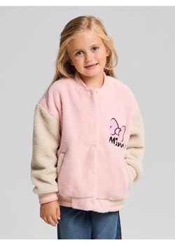 Sinsay - Kurtka bomberka uszyta z misia Minnie Mouse - kremowy - id: 214CF-01X - marki Sinsay - 186214096 Sinsay - Kurtka bomberka uszyta z misia Minnie Mouse - kremowy ze sklepu Sinsay w kategorii Kurtki dziewczęce - zdjęcie 186214096