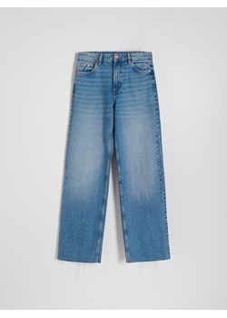 Reserved - Jeansy z szerokimi nogawkami - niebieski ze sklepu Reserved w kategorii Jeansy damskie - zdjęcie 186214488