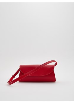 Reserved - Skórzana torebka baguette - czerwony ze sklepu Reserved w kategorii Listonoszki - zdjęcie 186214795