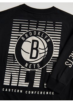 Reserved - Longsleeve Brooklyn Nets NBA - czarny ze sklepu Reserved w kategorii T-shirty chłopięce - zdjęcie 186214805