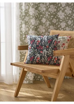 Sinsay - Poduszka dekoracyjna z motywem kwiatowym - czarny ze sklepu Sinsay w kategorii Poduszki dekoracyjne - zdjęcie 186215149